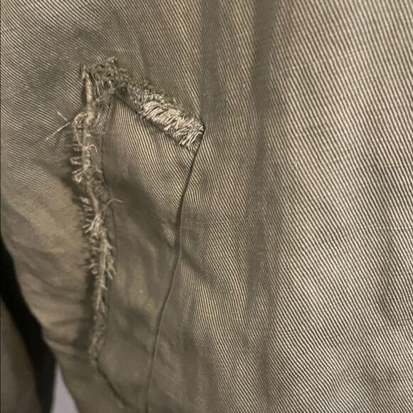 Rails Barclay Sage Green Linen Blend Double-Breasted Military Modern Jacket - Picture 10 of 16